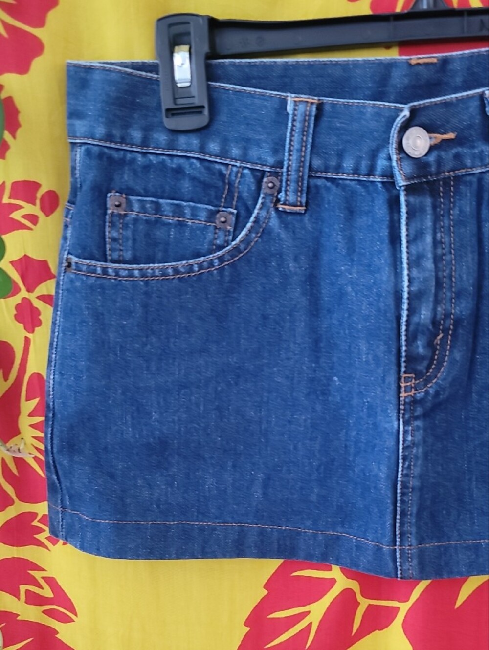 Levi's Fun Ready Dark Blue Denim Mini Skirt - Picture 3 of 11